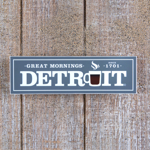 Great Mornings Detroit Coffee Decal