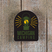 Michigan Camping Decal