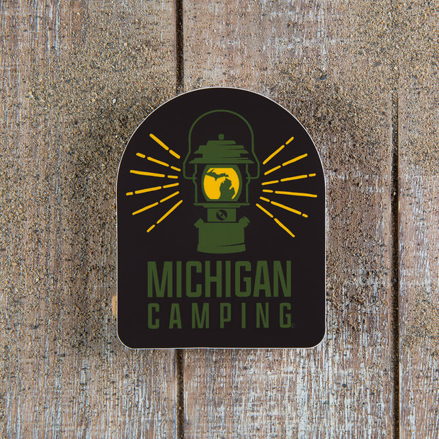 Michigan Camping Decal