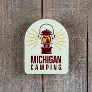 Michigan Camping Decal