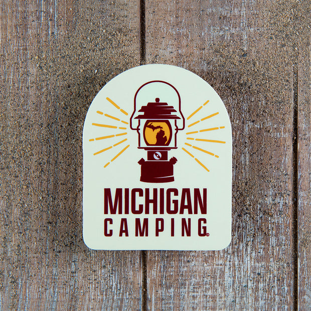 Michigan Camping Decal