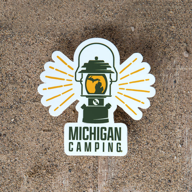 Michigan Camping Decal 2