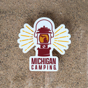 Michigan Camping Decal 2