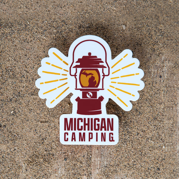 Michigan Camping Decal 2