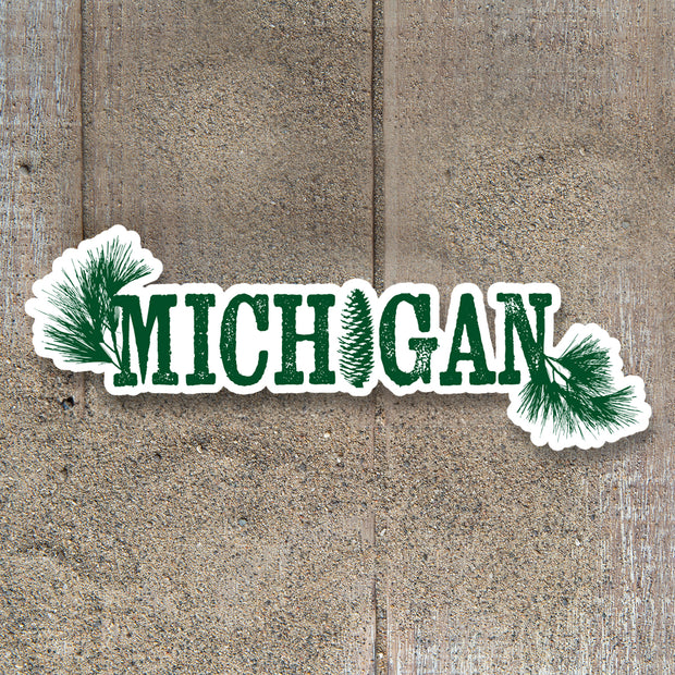 Michigan Pinecone Decal
