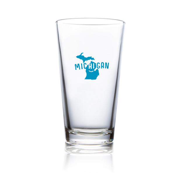 Michigan “HI” Pint Glass