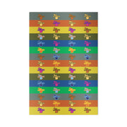 Michigan Hi striped gift wrap paper