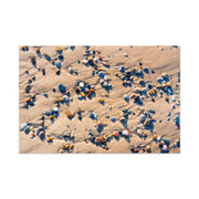 Lake Michigan sand and rocks gift wrap paper