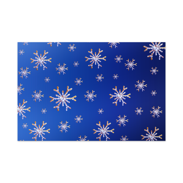 Vintage Detroit Holiday Snowflake gift wrap paper