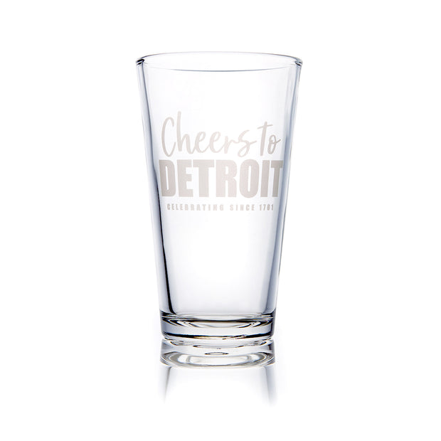 Cheers to Detroit Pint Glass