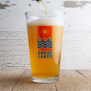 Great Lakes Waves Pint Glass