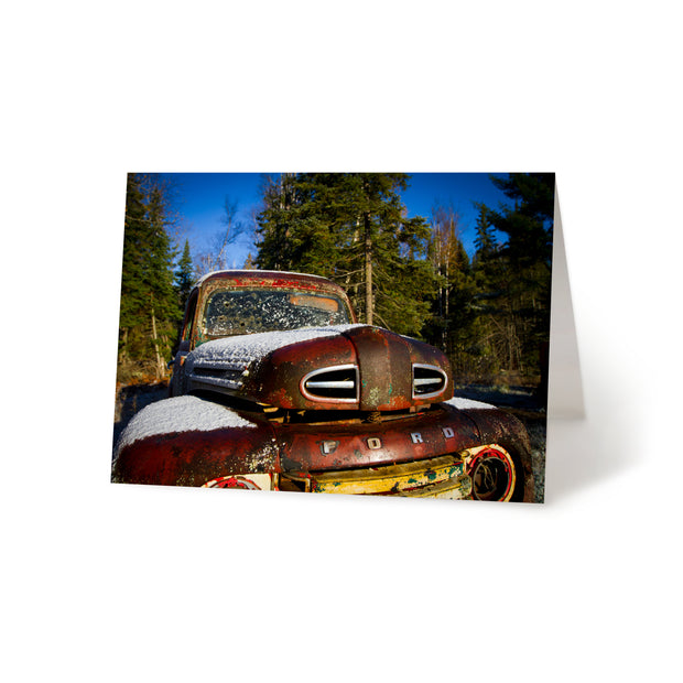 Bullet Hole Ford Blank Greeting Card