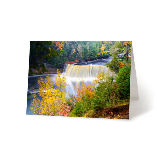 Tahquamenon Falls Fall Blank Greeting Card